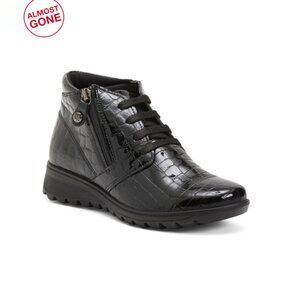 IMAC Black Made In Italy Patent Leather Comfort Shoes